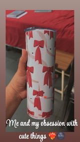 Frosted Ripple Taille Sipper 500ml| Butterfly All Over Print | 18oz Ripple Frosted Glass Tumbler with lid and straw