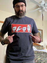 US: ACAB SIGN-LANGUAGE - Fair Wear - Unisex organic T-Shirt - FREE DELIVERY
