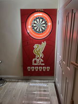 Customer photo of their Liverpool Dartboard Backboard Back Drop