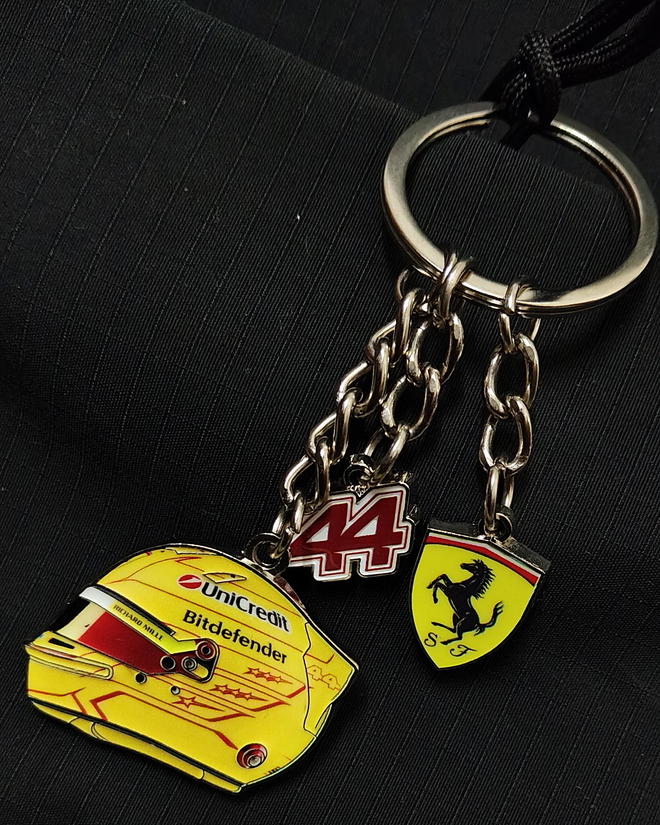 Customer photo for Lewis Hamilton 2026 Helmet Keychains