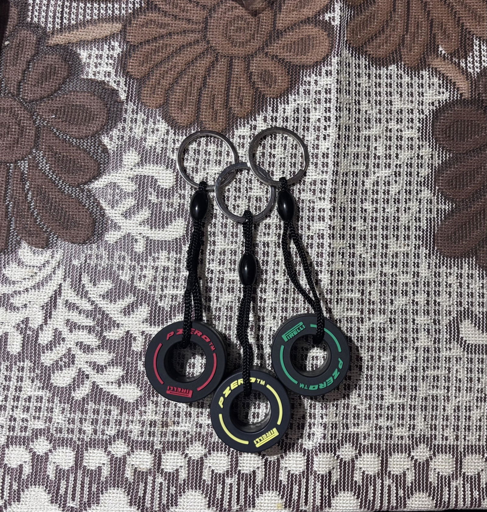 Customer photo for Pirelli Tyre Keychains