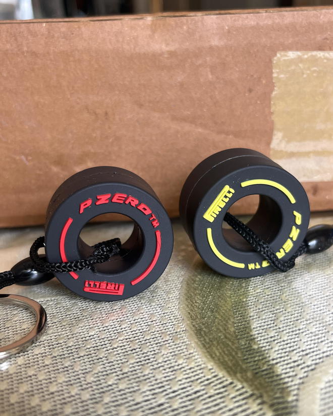 Customer photo for Pirelli Tyre Keychains