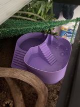 Unique Hermit Crab Swimming Pool. Soaking Bathtub For Hermit Crab. Dual-Zone Pool For Fresh & Salt Water with Built-in Climbing Ramp.