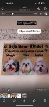 Tapete personalizado com a foto do teu patudo