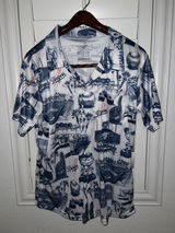 LAD Baseball Stadium SGA Blue Vibe Unisex Hawaiian Shirt