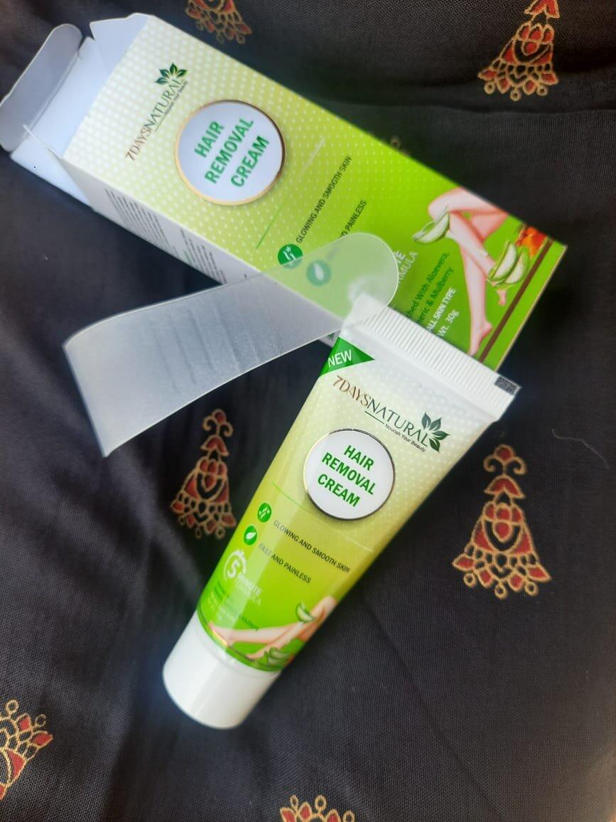 Hair Removal Cream for Men & Women | Smooth Skin | 7DaysNatural (sku: Hair-Removal-Cream-30ml-Pack of 1) | 7DaysNatural