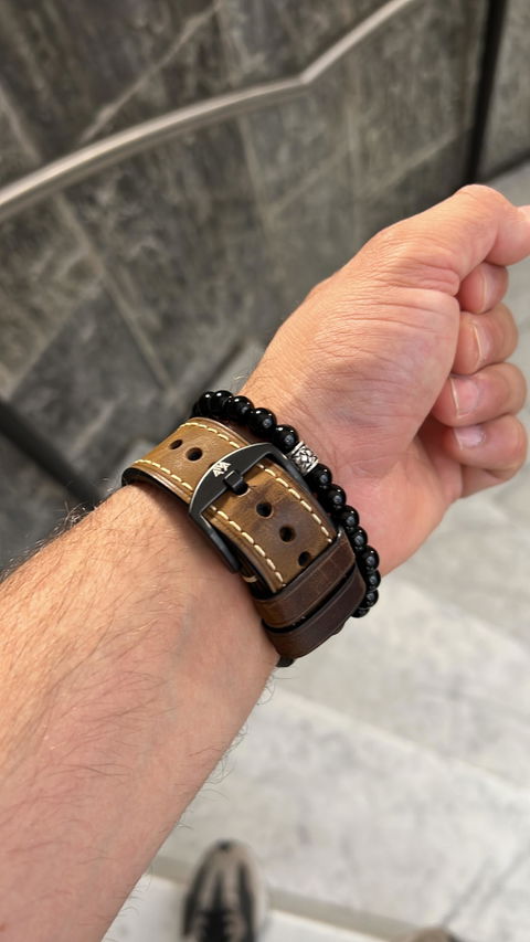 Apple Watch Armband Braun aus Rindsleder