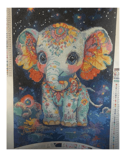 Starry Sky Elephant Diamond Painting