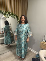 Browyn Dress aqua floral review photo
