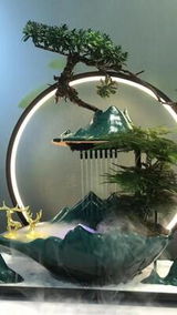 Incense holder backflow Led Lamp Circulating water fountain indoor
