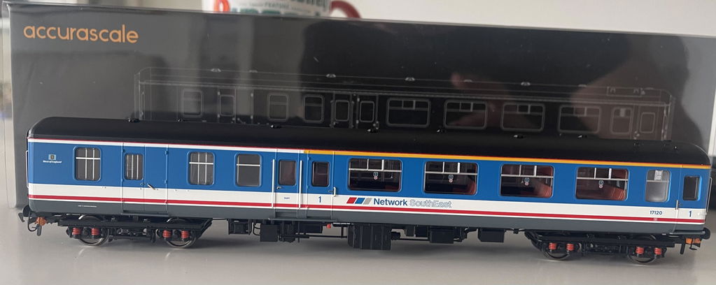 BR Mk.2c (large toilet window) BFK 17120 Network SouthEast w/West of England route branding