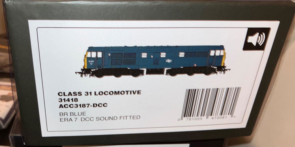 Class 31 - 31418 BR Blue - DCC Sound