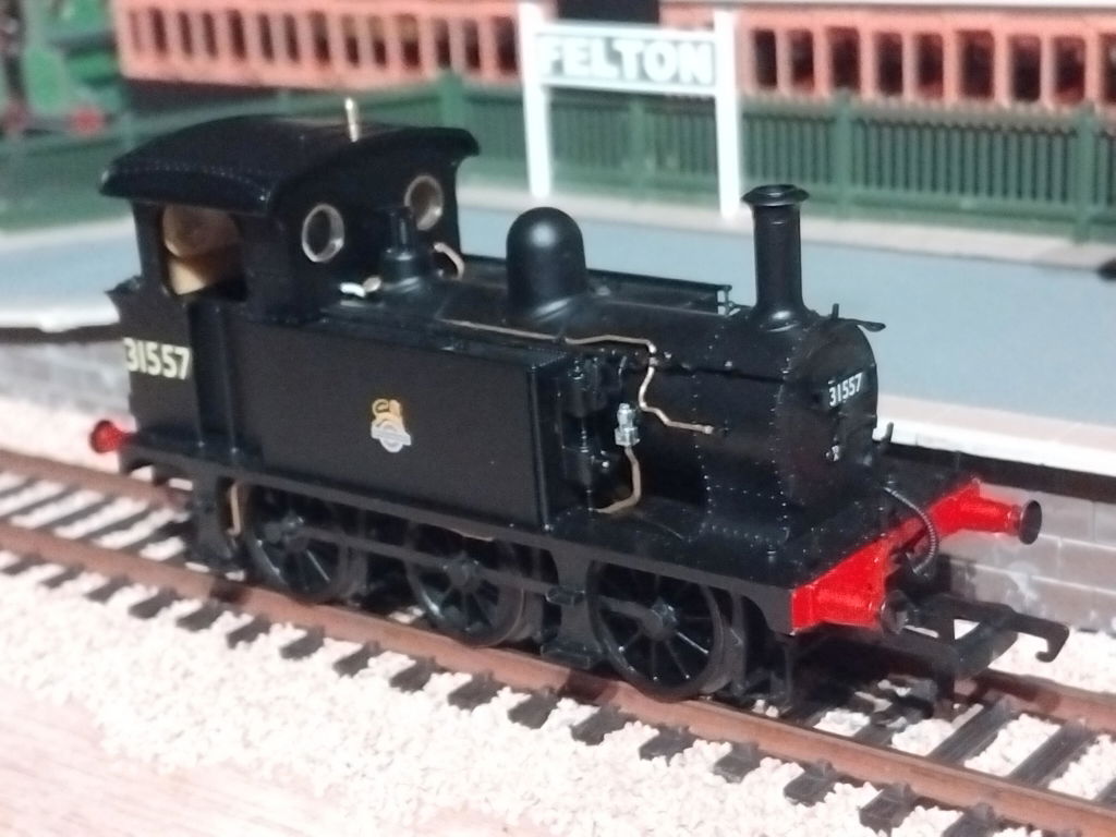 SECR P Class 0-6-0T 31557 in BR black with early emblem