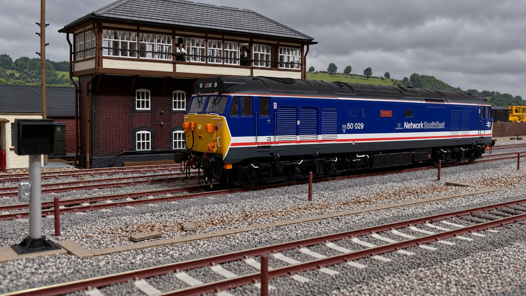 Class 50 - Revised NSE (dark blue w/WofE branding) - 50029 'Renown' - DCC Sound