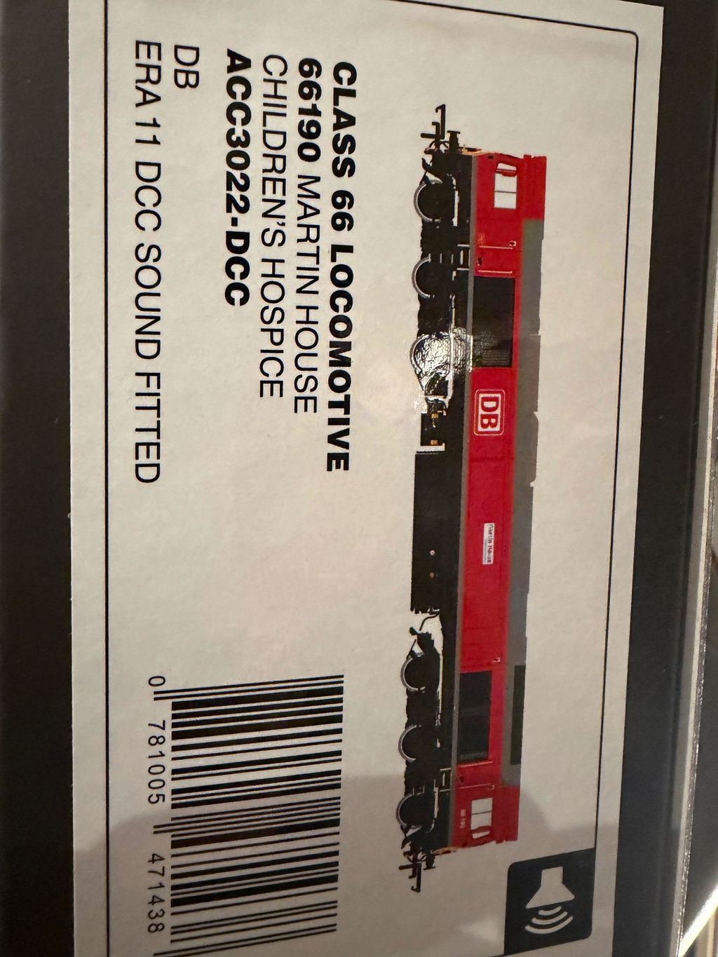 Class 66 - DB - 66190 - DCC Sound Fitted