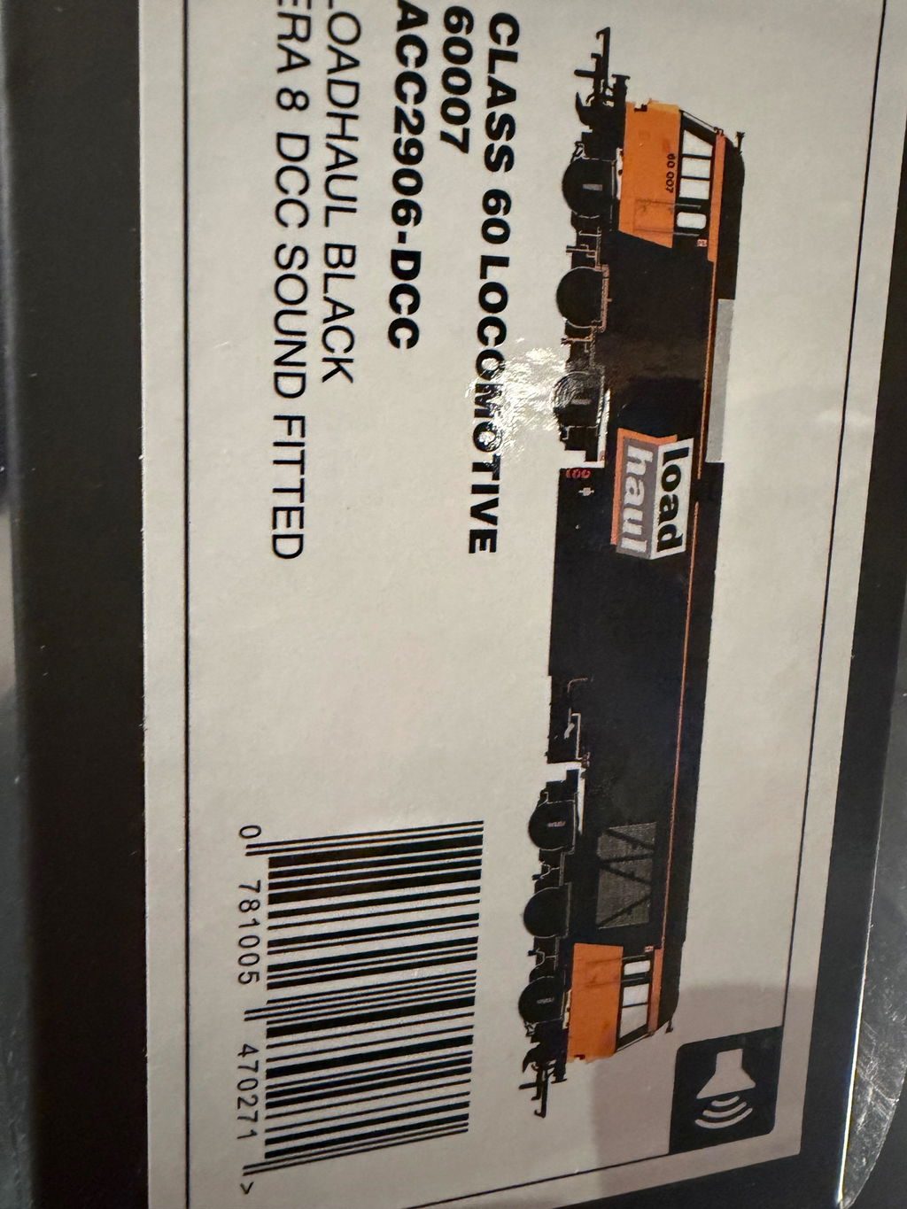 Class 60 - Loadhaul Black - 60007 - DCC Sound Fitted