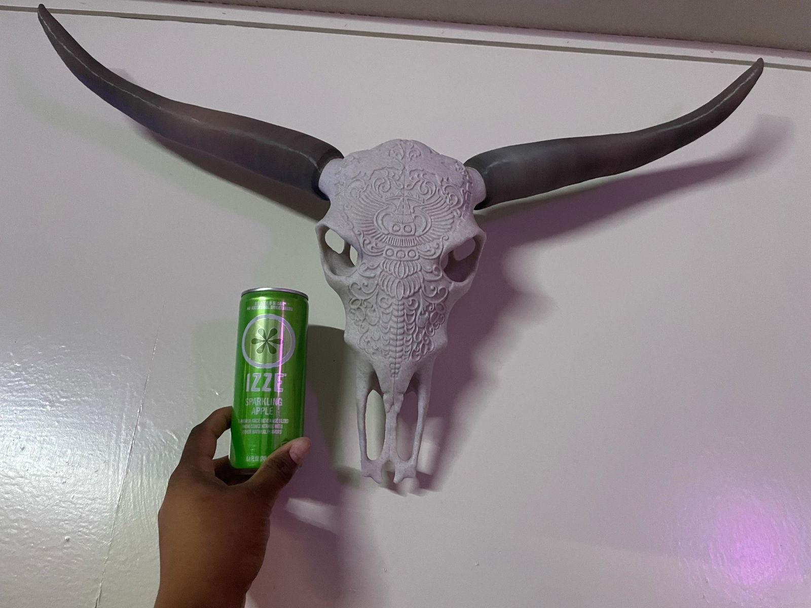 ADG42 Decorative Steer Skull and Horns Western Wall Decor