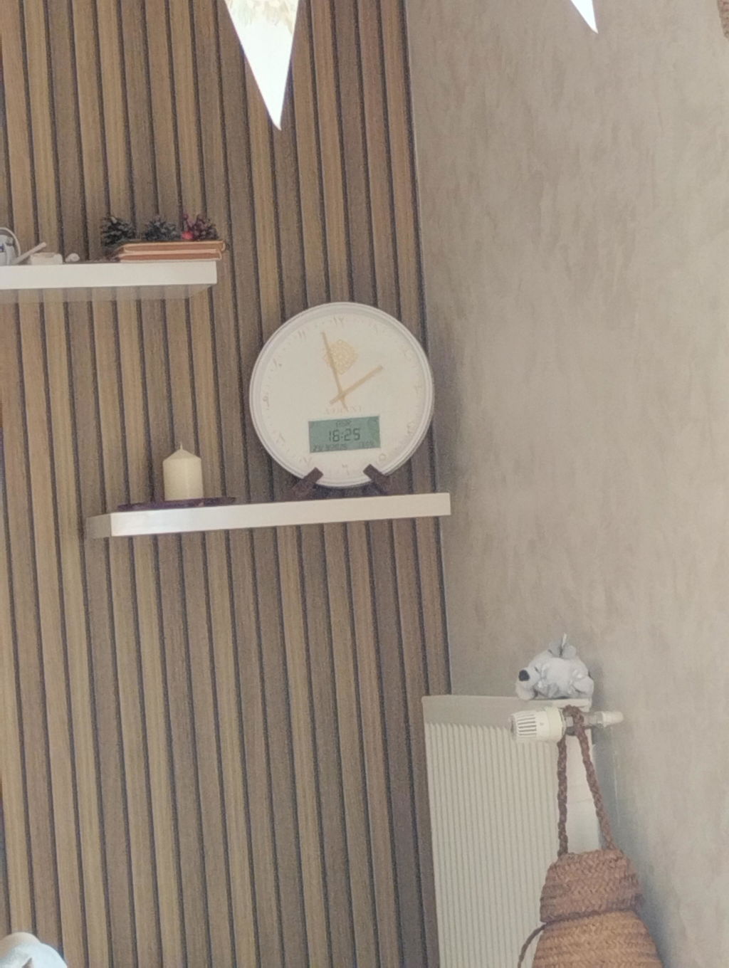 Support horloge adhan en bois Adhani