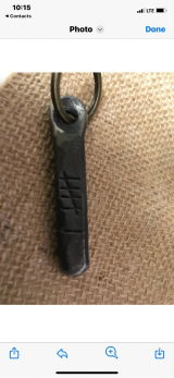 Iron Tally Mark Keychain