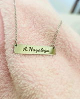 A.Nayaloga Engraved Stainless Steel Necklace review photo
