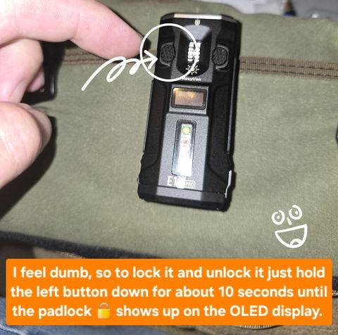 E10 Pro | Compact Scroll-Wheel EDC Flashlight
