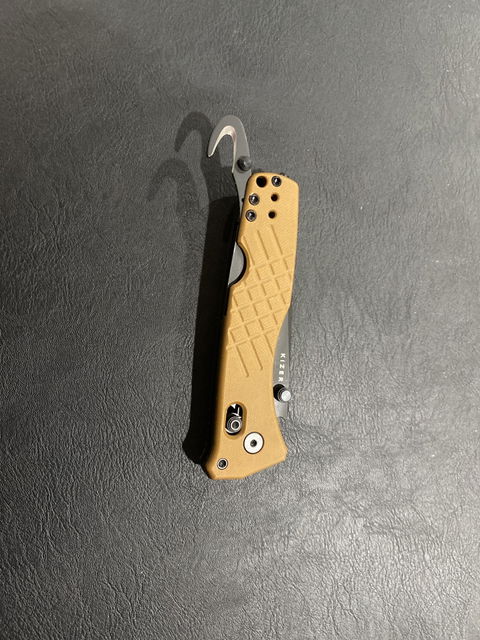 Aegis T | Brown G10 + Black Serrated AEB-L