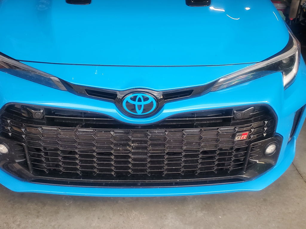 AFD Overlays Front and Rear Emblem Pre-cut Overlay compatible with 2023+ Toyota Corolla GR and Hatchback