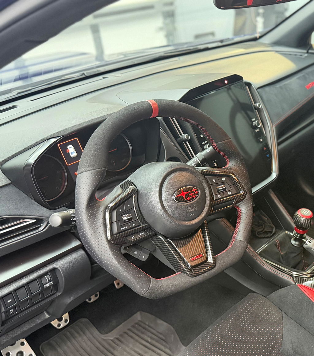 AFDOverlays Steering Wheel Bottom Logo Pre-cut Overlay for 2022+ WRX