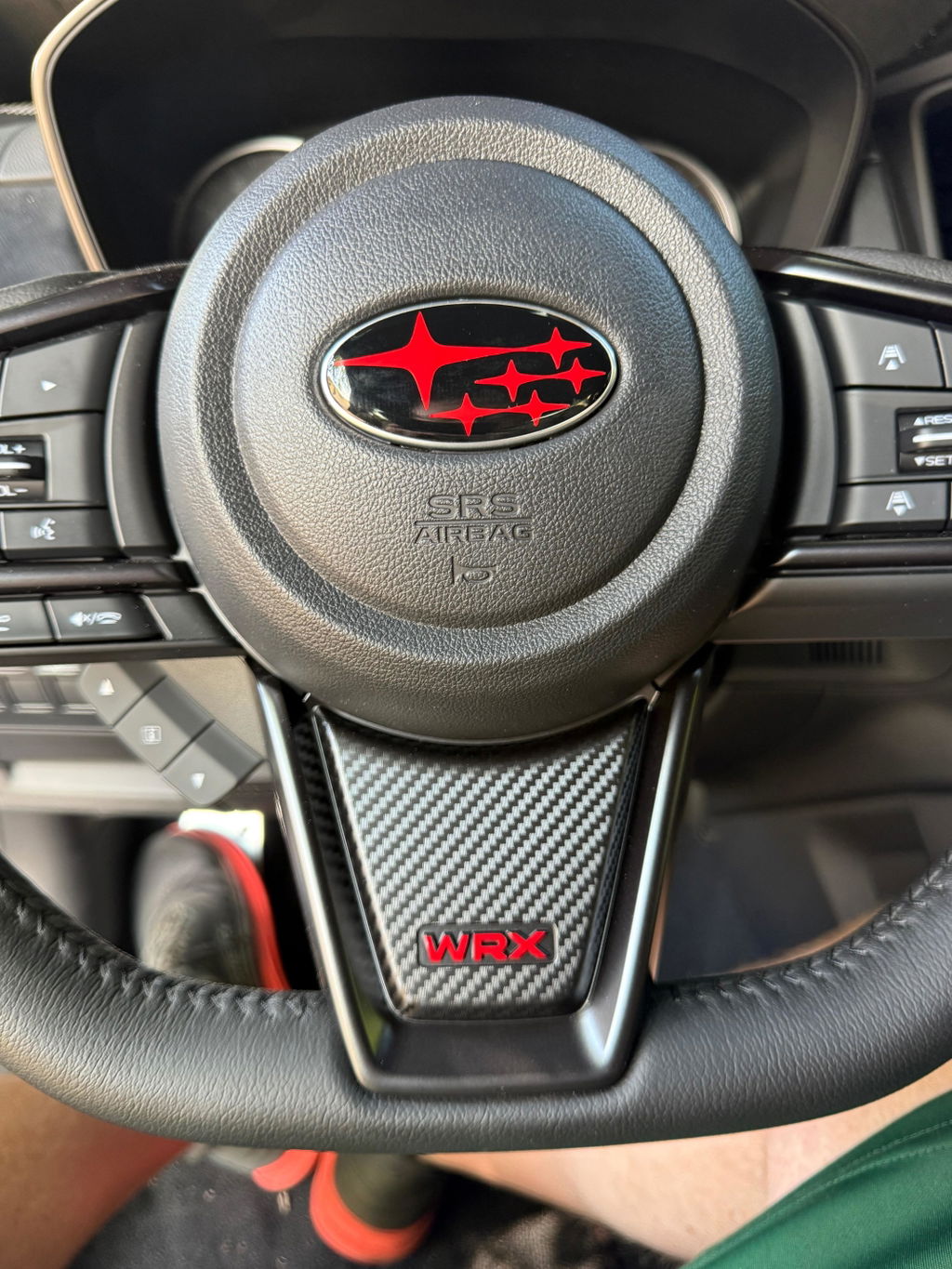 AFDOverlays Steering Wheel Bottom Logo Pre-cut Overlay for 2022+ WRX