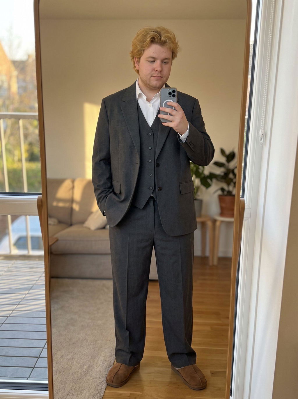 Men’s Black Suit 3-Piece – Single-Breasted Blazer with Trousers