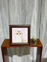 Aevumpet Custom Ceramic Pet Portrait – Personalized Handcrafted Pet Photo Painting Memorial Gift