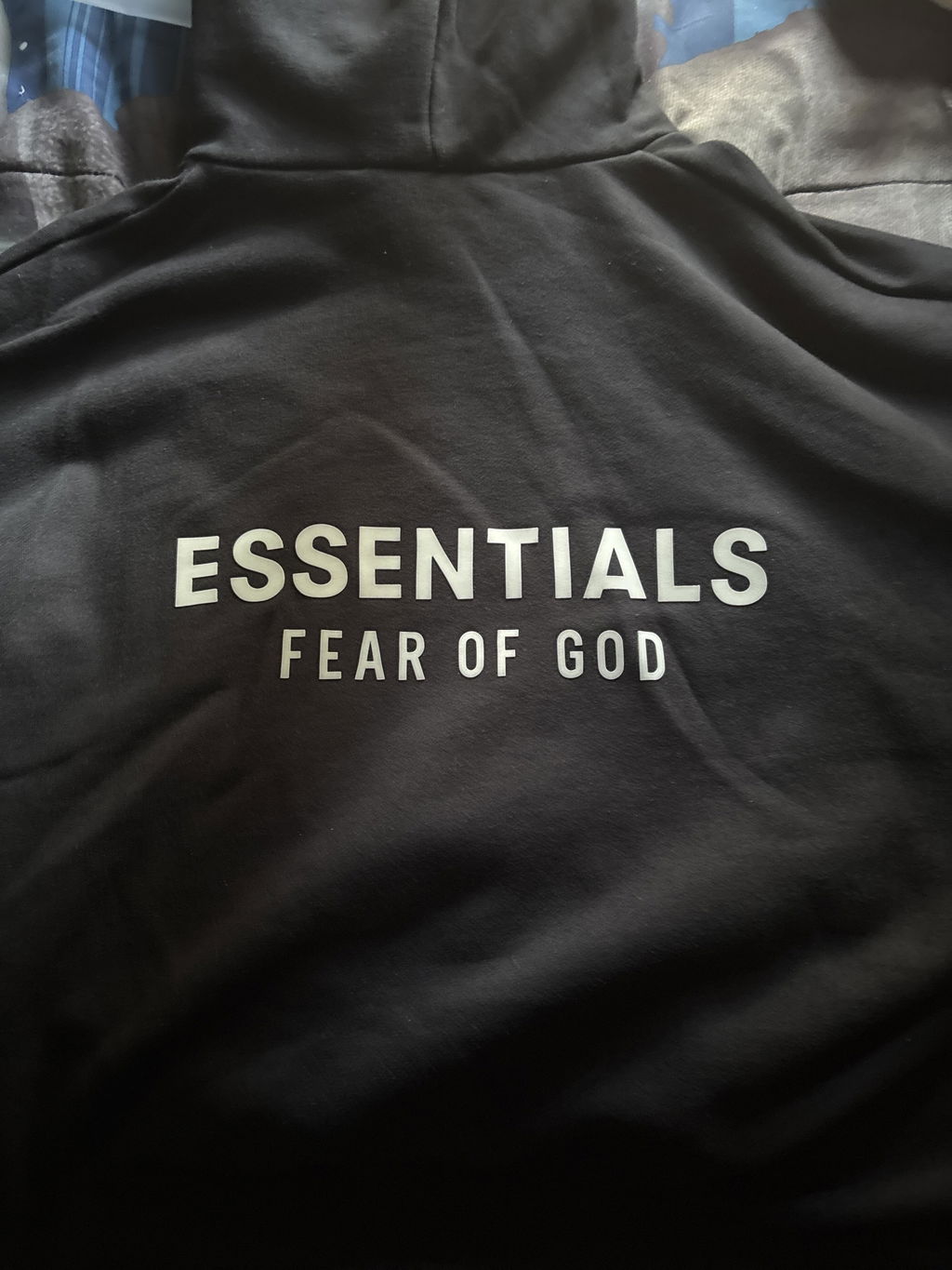 Fear of God Essentials Fleece Hoodie II Black FW24