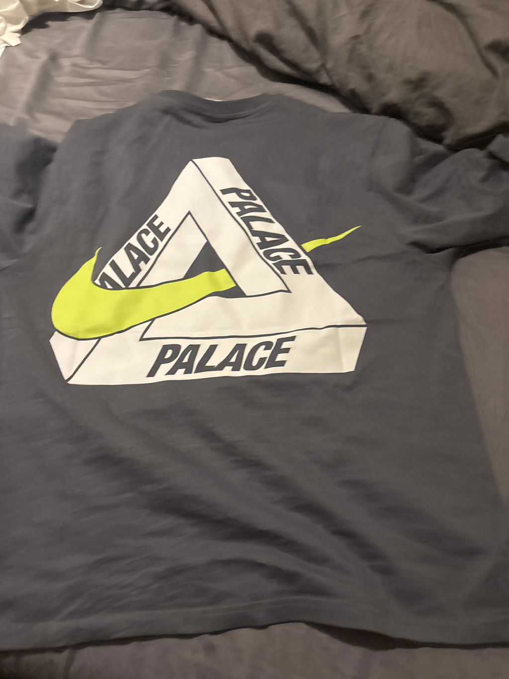 Palace x Nike Tri Swoosh T-Shirt Charcoal