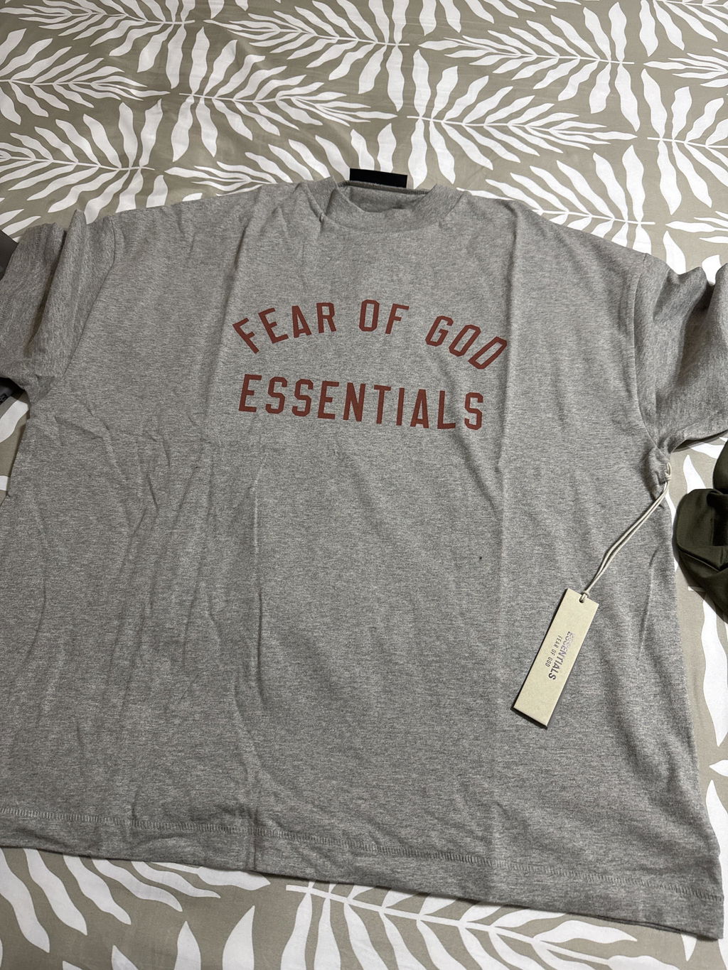 Fear of God Essentials Jersey Crewneck Tee Dark Heather