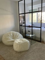 Puff Gigante Pelo Largo Gaia | 120x50 cm