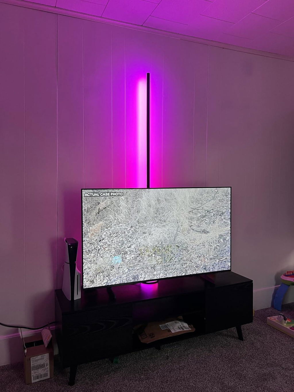 Smart RGBIC Floor Lamp with App & Voice Control for Living Room