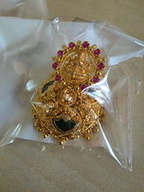 Lakshmi With Green Palakka Kerala Style Jhumka