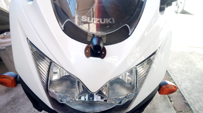 AKEEYO：バイク専用設計 ドライブレコーダー 前後カメラ WiFi機能 全体