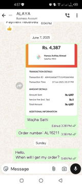 Wajiha review photo