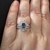 3 CT Oval Cut Pave Style CVD F/VS2 Diamond Engagement Ring