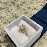 0.2 CT Round Half Eternity CVD EF/VVS Diamond Wedding Band