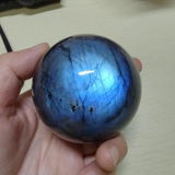 Labradorite Crystal Ball | Color-Shifting Natural Stone Sphere for Home Decor