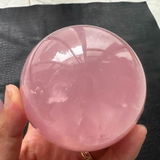 Rose Quartz Crystal Ball Natural Pink Quartz Sphere for Home Decor
