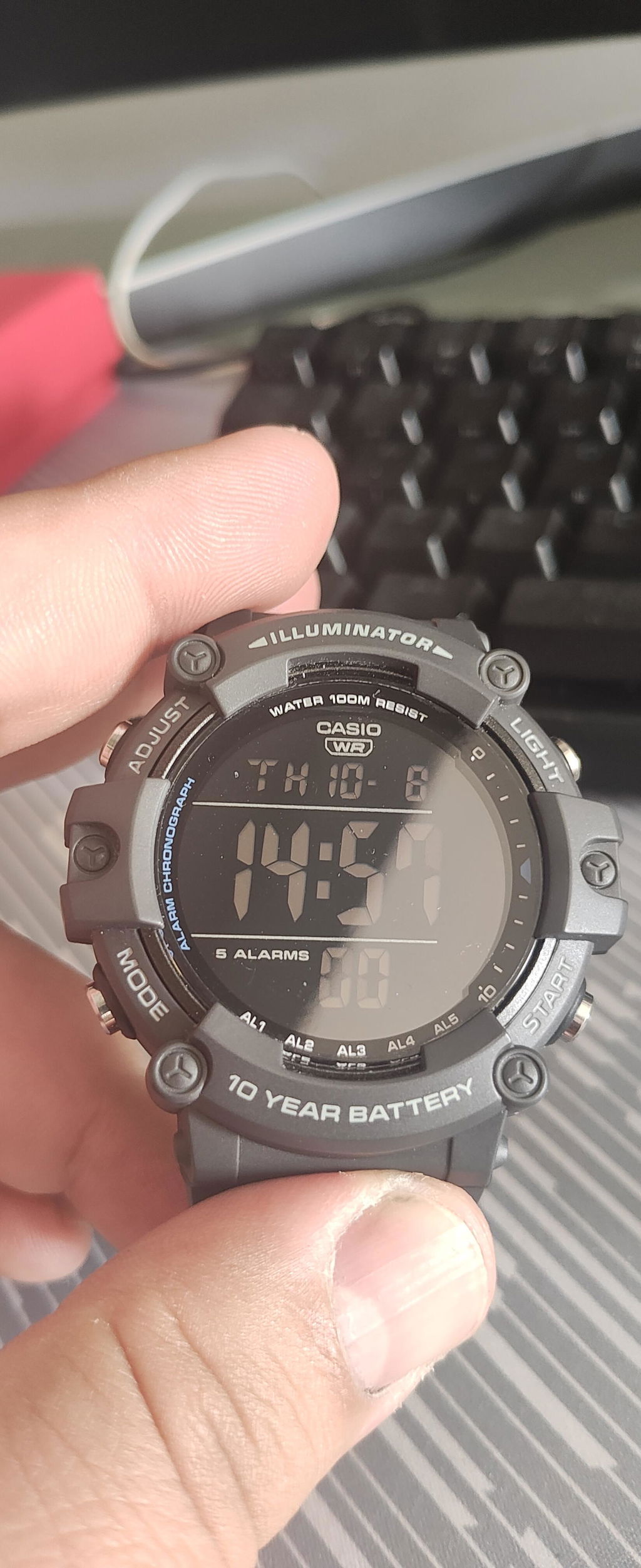 Casio AE-15000WH folie protectie Alien Surface