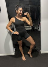 Mya One Shoulder Onesuit | ONYX