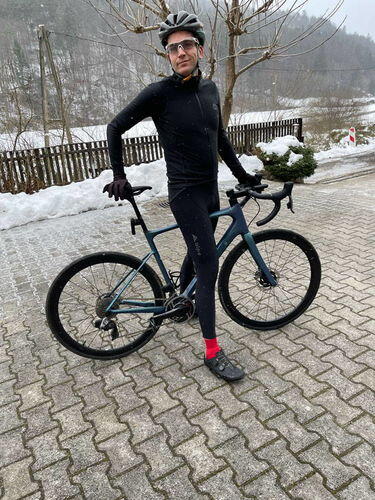 Kolesarska moška zimska jakna Krvavec
