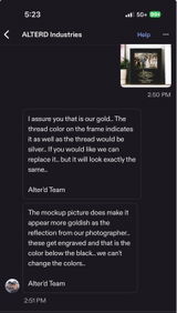 Etsy customer review photo