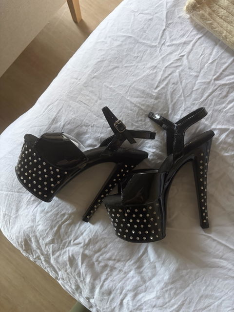 Pleaser Stardust 709 Womens 7 Inch Heel, Platform Pole Dancing Rhinestone Sandal