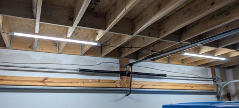 5CCT LED Shop Lights for Workshop 4FT, 20W 30W 40W 2700K 3000K 4000K 5000K 6500K Selectable, Linkable Linear Work Light for Garage Basement, ETL, 2 Pack