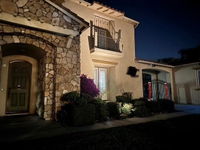 2 Pack 3CCT+DIM 54-LEDs Solar Landscape Spotlights Outdoor Wall Night Light IP65